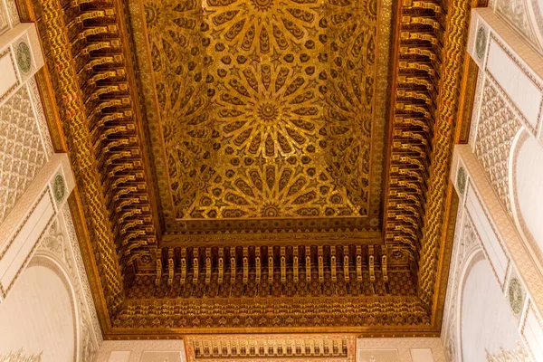 Casablanca Marokko Augustus 2023 Binnen Hassan Moskee Een Moskee Gelegen — Stockfoto