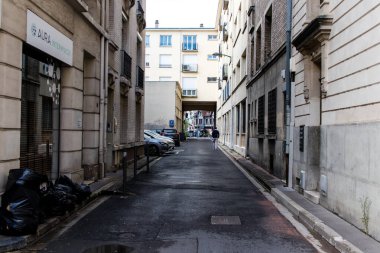 Reims, Fransa - 22 Eylül 2023 Reims şehri, sembolik bir şehir ve Fransa 'nın Şampanya başkenti.