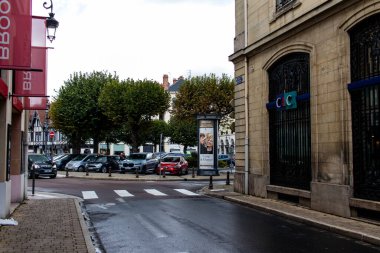 Reims, Fransa - 22 Eylül 2023 Reims şehri, sembolik bir şehir ve Fransa 'nın Şampanya başkenti.