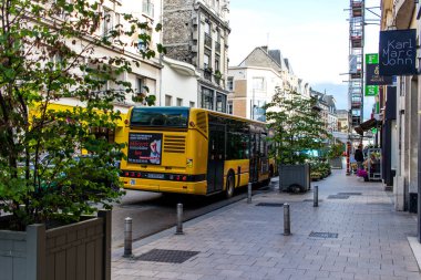 Reims, Fransa - 22 Eylül 2022 Fransa 'da Şampanya' nın başkenti Reims 'de toplu taşıma.