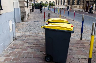 Reims, Fransa - 26 Eylül 2023 Reims şehri, sembolik bir şehir ve Fransa 'nın Şampanya başkenti.