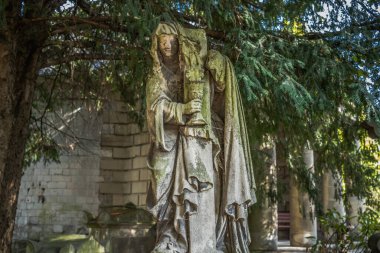 Reims, Fransa - 06 Ekim 2023 Vatandaşların Mezarlığı Reims, sembolik bir şehir ve Fransa 'nın Şampanya başkenti.