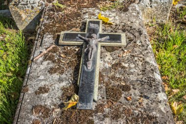 Reims, Fransa - 06 Ekim 2023 Vatandaşların Mezarlığı Reims, sembolik bir şehir ve Fransa 'nın Şampanya başkenti.