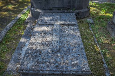 Reims, Fransa - 06 Ekim 2023 Vatandaşların Mezarlığı Reims, sembolik bir şehir ve Fransa 'nın Şampanya başkenti.