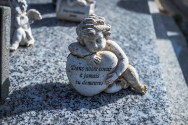 Reims, Fransa - 06 Ekim 2023 Vatandaşların Mezarlığı Reims, sembolik bir şehir ve Fransa 'nın Şampanya başkenti.