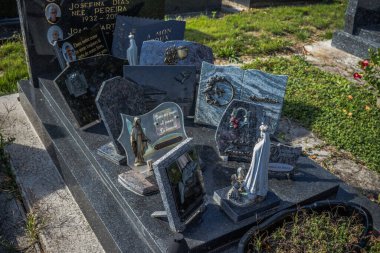 Reims, Fransa - 06 Ekim 2023 Vatandaşların Mezarlığı Reims, sembolik bir şehir ve Fransa 'nın Şampanya başkenti.