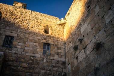 Kudüs, İsrail 19 Aralık 2023 Batı Duvarı, Eski Kudüs 'te ve Tapınak Dağı' nın bir parçası olan Yahudi halkı için dünyanın en dini mekanıdır.