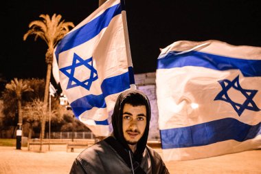 Kudüs, İsrail - 21 Aralık 2023 Maccabees, genç İsrailli sağcı aşırı milliyetçiler Kudüs 'ün Müslüman Mahallesi' nde yürüyüş yapmak için toplandılar.