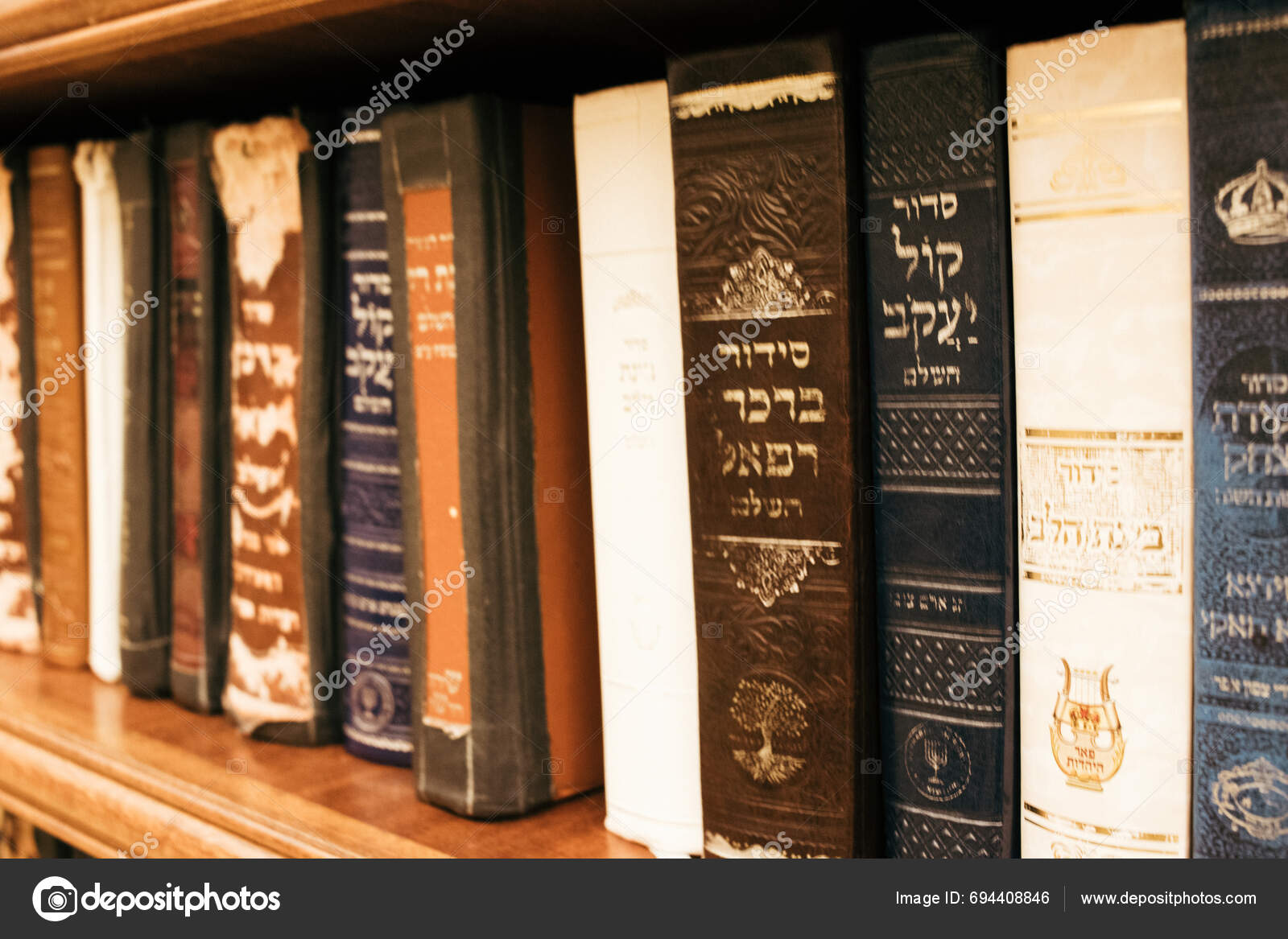 Jerusalem Israel December 2023 Holy Books Facing Western Wall Most