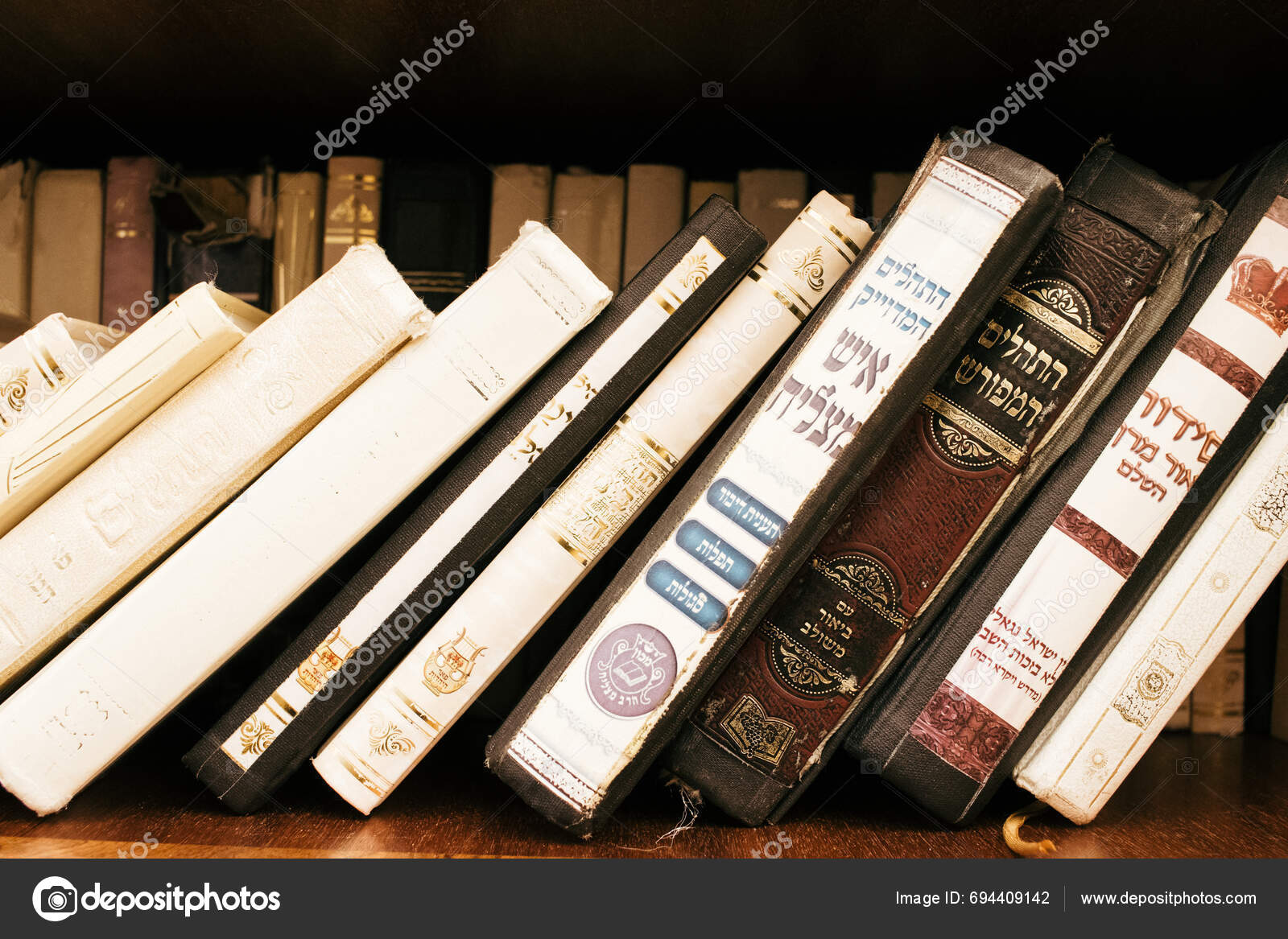 Jerusalem Israel December 2023 Holy Books Facing Western Wall Most