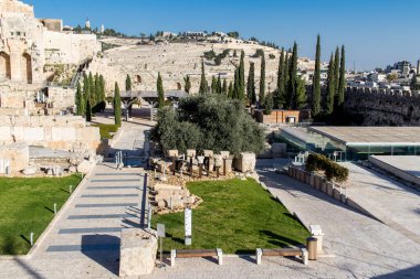 Jrusalem, Isral 27 dcembre 2023 fouilles bijacentes l 'Arche de Robinson, un Esccalier monumental port par une arche de pierre dweltuelle, qui se trouvait autrefois l' angle sud-ouest du Temple