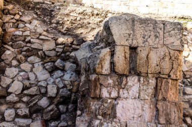 Jrusalem, Isral 27 dcembre 2023 fouilles bijacentes l 'Arche de Robinson, un Esccalier monumental port par une arche de pierre dweltuelle, qui se trouvait autrefois l' angle sud-ouest du Temple