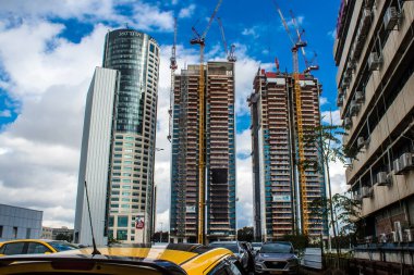 Tel Aviv, İsrail 3 Ocak 2024 Tel Aviv, ikonik şehir. Tel Aviv modern binaları ve mimarisi ile dünyanın en canlı şehirlerinden biridir.