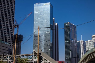 Tel Aviv, İsrail 10 Ocak 2024 Tel Aviv, ikonik şehir. Tel Aviv modern binaları ve mimarisi ile dünyanın en canlı şehirlerinden biridir.