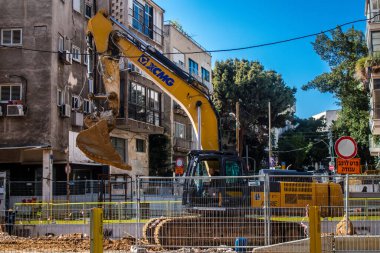 Tel Aviv, İsrail 16 Ocak 2024 Tel Aviv, ikonik şehir. Tel Aviv modern binaları ve mimarisi ile dünyanın en canlı şehirlerinden biridir.