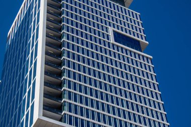 Tel Aviv, İsrail 16 Ocak 2024 Tel Aviv, ikonik şehir. Tel Aviv modern binaları ve mimarisi ile dünyanın en canlı şehirlerinden biridir.