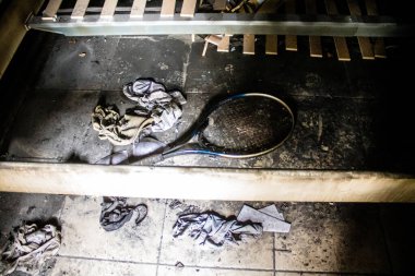 Kibbutz Kfar Aza, İsrail - 29 Ocak 2024 Kibbutz Kfar Aza 'nın evlerine yapılan saldırıdan sonra. Hasara 7 Ekim 2023 'te Hamas teröristleri neden oldu..