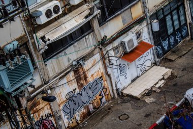 Tel Aviv, İsrail, 6 Şubat 2024 Tel Aviv, sembolik bir şehir. Tel Aviv modern ve geleneksel binaları ile dünyanın en canlı şehirlerinden biridir.