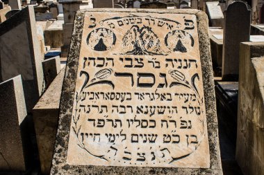 Tel Aviv, İsrail, 26 Şubat 2024 Trumpeldor Mezarlığı, Tel Aviv 'de bulunan tarihi bir mezarlıktır. Mezarlıkta yaklaşık 5000 mezar var.