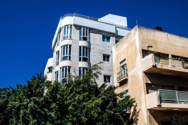 Tel Aviv, İsrail, 26 Şubat 2024 Tel Aviv sembolik bir şehir. Tel Aviv, modern ve geleneksel binaları ile dünyanın en canlı şehirlerinden biridir.