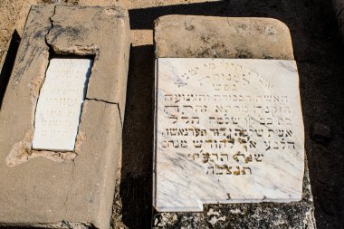 Tel Aviv, İsrail, 26 Şubat 2024 Trumpeldor Mezarlığı, Tel Aviv 'de bulunan tarihi bir mezarlıktır. Mezarlıkta yaklaşık 5000 mezar var.