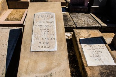 Tel Aviv, İsrail, 26 Şubat 2024 Trumpeldor Mezarlığı, Tel Aviv 'de bulunan tarihi bir mezarlıktır. Mezarlıkta yaklaşık 5000 mezar var.