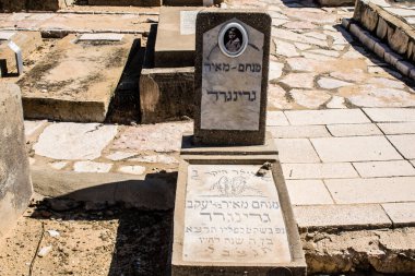 Tel Aviv, İsrail, 26 Şubat 2024 Trumpeldor Mezarlığı, Tel Aviv 'de bulunan tarihi bir mezarlıktır. Mezarlıkta yaklaşık 5000 mezar var.