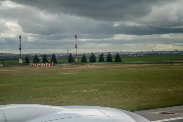 stock image Paris, France, March 5, 2024 El Al flight between Tel Aviv and Paris. Paris Charles de Gaulle Airport, also known as Roissy Airport or simply Paris CDG, is the main international airport serving Paris