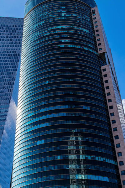 Modern skyscrapers in the center of Tel Aviv, the center of economic and technological prosperity of the Israeli economy. Tel Aviv is one of the most vibrant cities in the world with modern buildings