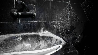 Kibbutz Kfar Aza, İsrail, 29 Ocak 2024 Kibbutz Kfar Aza 'daki evler otomatik silahlardan çok sayıda isabet aldı ya da ateşe verildi. Onlar hala insanlığa karşı suç mahalli olarak kabul ediliyor.