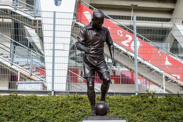 stock image Reims France April 6, 2024 Auguste Delaune football stadium in the city of Reims which is one of the oldest clubs in the French premier league