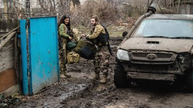 Ukrayna ordusu Ukrayna 'nın Donbass bölgesindeki Terny' de konuşlandı. Burası cephe hattı. Rus ordusu Ukrayna 'yı işgal etti.