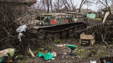 Ukrayna ordusu Ukrayna 'nın Donbass bölgesindeki Terny' de konuşlandı. Burası cephe hattı. Rus ordusu Ukrayna 'yı işgal etti.