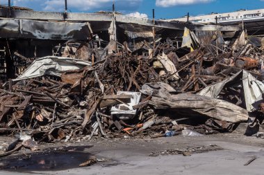 Kharkiv, Ukrayna, 01 Haziran 2024 Kharkiv, Kharkiv 'deki bir 