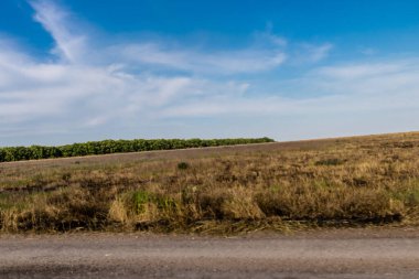 Kharkiv Oblastı, Ukrayna, 2 Haziran 2024 Ukrayna ve Rus silahlı kuvvetleri arasındaki gri bölgede. Bu tampon bölge tehlikeli ve bölgede öfke ile mücadele ediliyor..