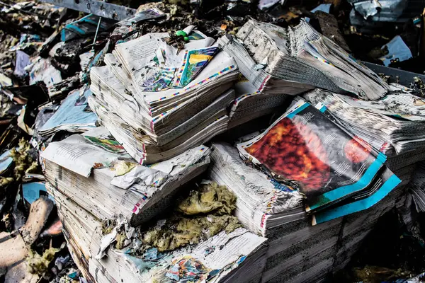 Kharkiv, Ukrayna, 4 Haziran 2024, yanmış kitaplara yakın. 23 Mayıs 'ta meydana gelen büyük bir Rus roket saldırısının ardından hasar gören Faktor-Druk matbaasında 50.000' den fazla kitap imha edildi..