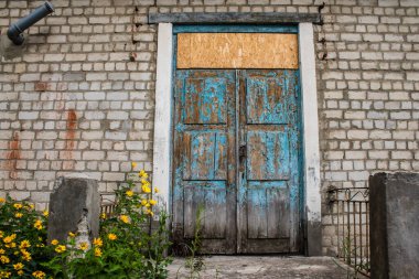 Kupiansk, Ukrayna, 24 Haziran 2024 Kupiansk şehri savaş bölgesinde. Şehir, Rus bombardımanı ile daha sert darbe aldı. Sivil altyapı Rus ordusunun olağan hedefi..