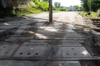 Kupiansk, Ukrayna, 24 Haziran 2024 Kupiansk şehri savaş bölgesinde. Şehir, Rus bombardımanı ile daha sert darbe aldı. Sivil altyapı Rus ordusunun olağan hedefi..