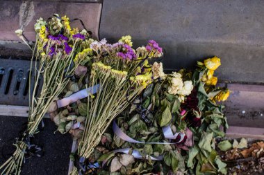 Kramatorsk, Ukrayna, 6 Temmuz 2024. Kramatorsk 'ta popüler bir restoran Haziran 2023' te bir Rus Iskander füzesiyle vuruldu.