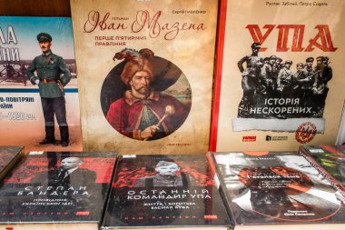 Odessa, Ukrayna, 18 Temmuz 2024 Kitap pazarı, çok çeşitli kitaplarıyla ünlüdür. Savaşa ve turist yokluğuna rağmen, burası her gün ziyaret eden yerliler arasında çok popüler..