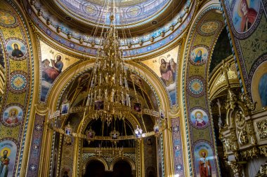 Odessa, Ukrayna, 29 Temmuz 2024 Büyük Şehit ve Şifacılar Katedrali Panteleimon 1876 'da geleneksel Rus tarzında inşa edilmiştir..