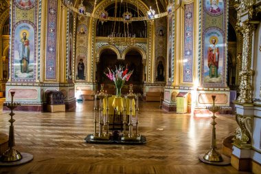 Odessa, Ukrayna, 29 Temmuz 2024 Büyük Şehit ve Şifacılar Katedrali Panteleimon 1876 'da geleneksel Rus tarzında inşa edilmiştir..