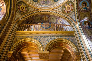 Odessa, Ukrayna, 29 Temmuz 2024 Büyük Şehit ve Şifacılar Katedrali Panteleimon 1876 'da geleneksel Rus tarzında inşa edilmiştir..