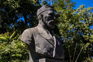 Odesa, Ukrayna, 13 Ağustos 2024 İkinci Hristiyan Mezarlığı. Bunlar geçen yüzyılın ünlü Odesa sakinlerinin ve figürlerinin mezarları. Bazı anıtlar gerçek sanat eserleridir..