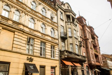 Lviv, Ukrayna, 22 Ağustos 2024 Lviv şehri. Rusya ile savaş sırasında, Lviv binaları Rus füzeleri tarafından tehdit ediliyor ve hedef alınıyordu. Altyapı ve binalar birincil hedeflerdir.