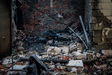 Solonyi Yar, Ukrayna, 18 Eylül 2024 Solonyi Yar şehri. Rusya ile savaş sırasında, Solonyi Yar şehri füzeler tarafından tehdit edildi. Altyapı ve binalar birincil hedeflerdir.