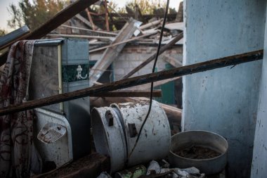 Solonyi Yar, Ukrayna, 18 Eylül 2024 Solonyi Yar şehri. Rusya ile savaş sırasında, Solonyi Yar şehri füzeler tarafından tehdit edildi. Altyapı ve binalar birincil hedeflerdir.