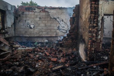 Solonyi Yar, Ukrayna, 18 Eylül 2024 Solonyi Yar şehri. Rusya ile savaş sırasında, Solonyi Yar şehri füzeler tarafından tehdit edildi. Altyapı ve binalar birincil hedeflerdir.