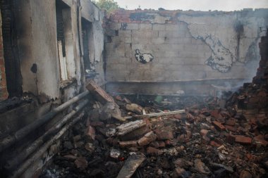 Solonyi Yar, Ukrayna, 18 Eylül 2024 Solonyi Yar şehri. Rusya ile savaş sırasında, Solonyi Yar şehri füzeler tarafından tehdit edildi. Altyapı ve binalar birincil hedeflerdir.
