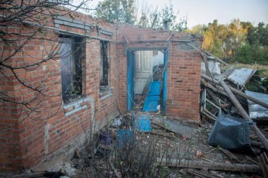 Solonyi Yar, Ukrayna, 18 Eylül 2024 Solonyi Yar şehri. Rusya ile savaş sırasında, Solonyi Yar şehri füzeler tarafından tehdit edildi. Altyapı ve binalar birincil hedeflerdir.